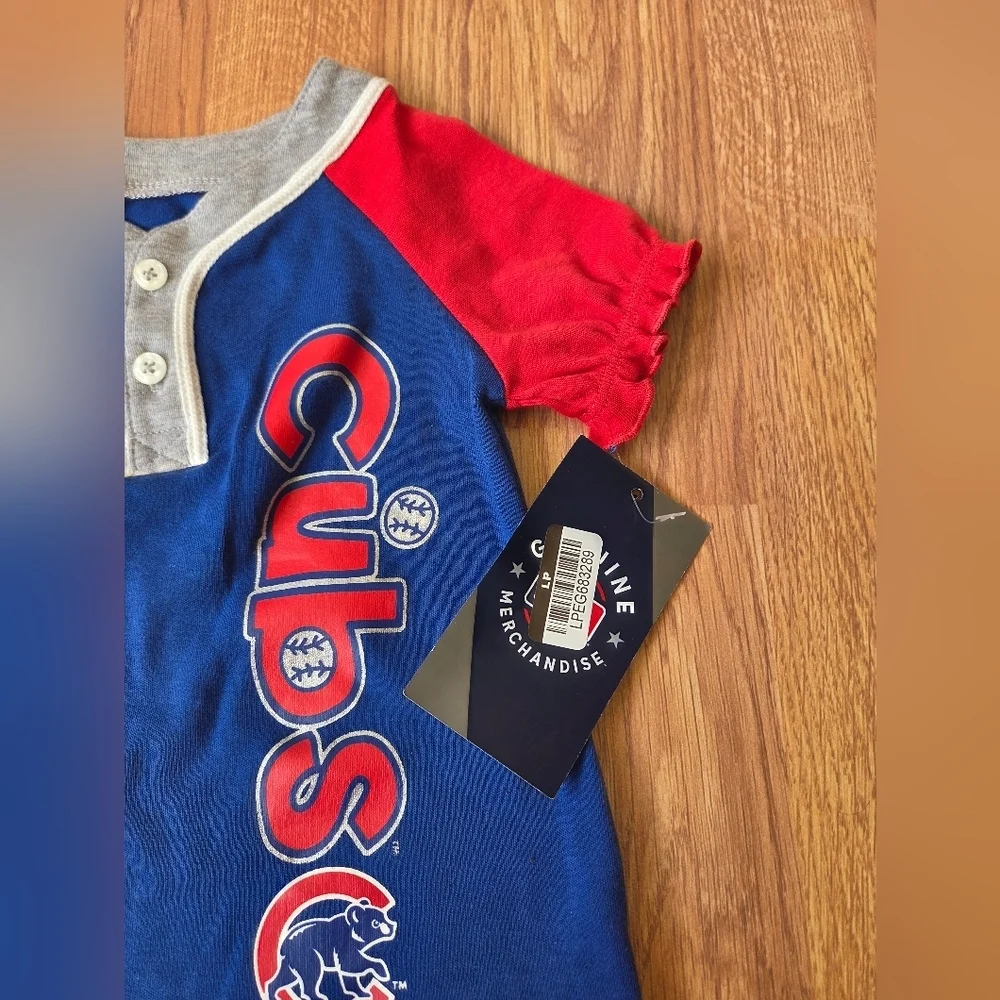 MLB Chicago Cubs Baby Romper NWT 0-3M, 3-6M, 6-9M Baseball